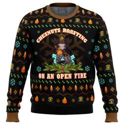 Fire Force Chesnuts Roasting Ugly Christmas Sweater Perfect And Unique Gifts For Adults Kids On Christmas