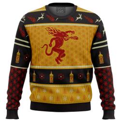 Fireball Cinnamon Whisky Ugly Christmas Sweater Perfect And Unique Gifts For Adults Kids On Christmas