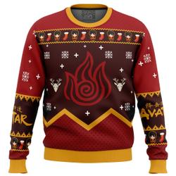 Firebenders Fire Nation Avatar Ugly Christmas Sweater Perfect And Unique Gifts For Adults Kids On Christmas
