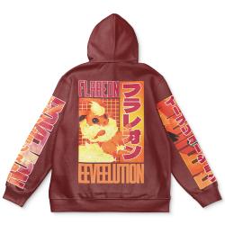 Anime Flareon Pokemon Streetwear Hoodie Perfect And Unique Gifts For Otaku Anime Fans On Christmas