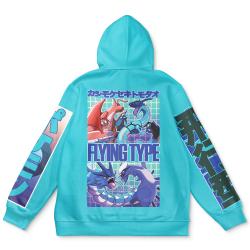 Anime Flying Type Pokemon Streetwear Hoodie Perfect And Unique Gifts For Otaku Anime Fans On Christmas