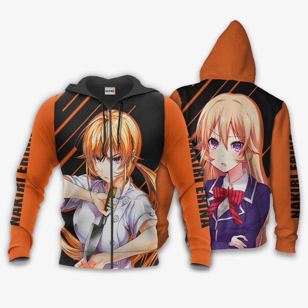 Anime Food Wars Nakiri Erina Hoodie Shokugeki no Soma Anime Shirt Perfect And Unique Gifts For Otaku Anime Fans On Christmas