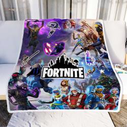 Game Fornite Battle Royal Kids Birthday Fleece Sherpa Blanket Perfect Gifts For Family On Christmas