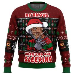 Fred Claws Christmas Freddy Krueger Ugly Christmas Sweater Perfect And Unique Gifts For Adults Kids On Christmas