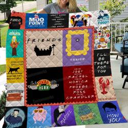 Movie Friends TV Series Christmas Quilt Fleece Sherpa Blanket Perfect Gifts For Family On Christmas