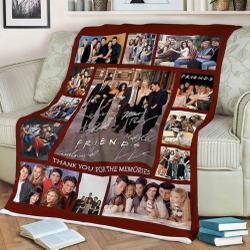 Movie Friends Tv Show Signature Actors Quilt Fleece Sherpa Blanket Perfect Gifts For Family On Christmas
