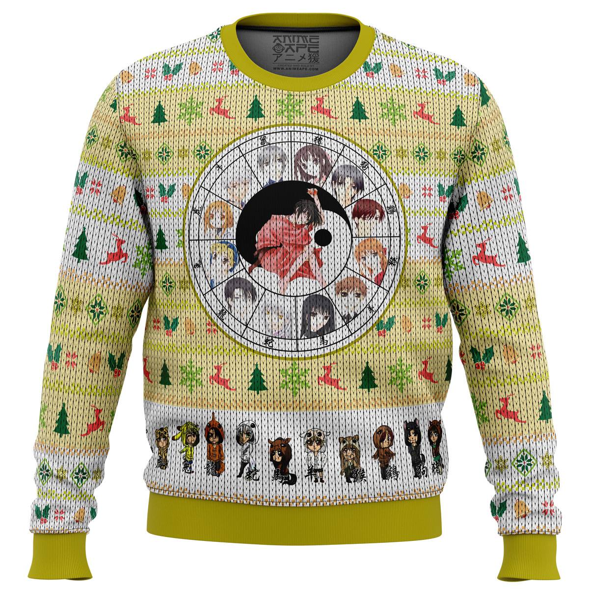 Fruits Basket Chinese Zodiac Ugly Christmas Sweater Perfect And Unique Gifts For Adults Kids On Christmas