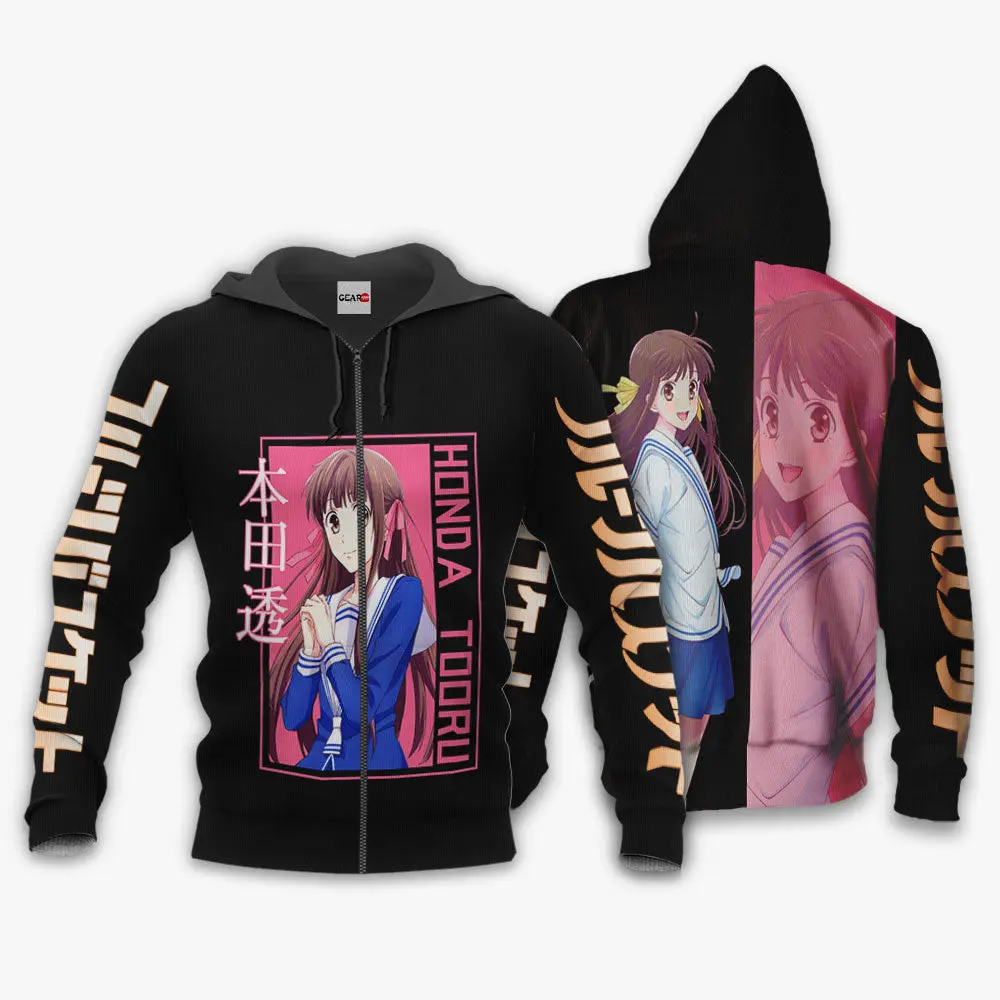 Anime Honda Tooru Hoodie Custom Fruits Basket Anime Perfect And Unique Gifts For Otaku Anime Fans On Christmas