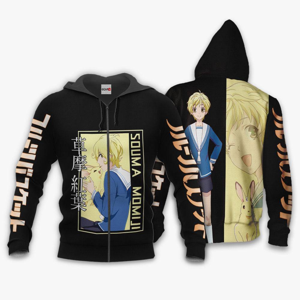 Anime Souma Momiji Hoodie Custom Fruits Basket Anime Perfect And Unique Gifts For Otaku Anime Fans On Christmas