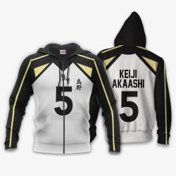 Anime Fukurodani Keiji Akaashi Hoodie Uniform Costume Num 5 Haikyuu Anime Shirt Perfect And Unique Gifts For Otaku On Christmas