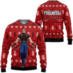 Fullmetal Alchemist King Bradley Custom Anime Ugly Christmas Sweater Perfect And Unique Gifts For Adults Kids On Christmas