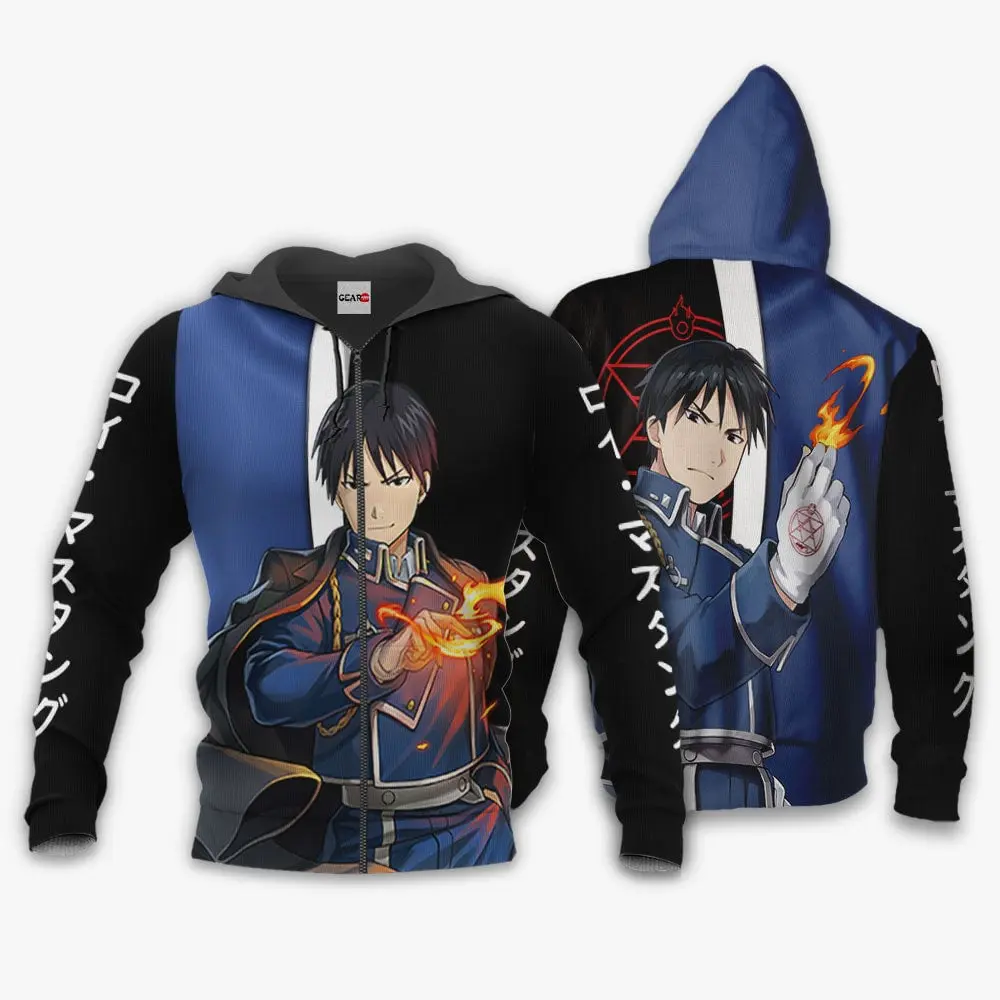 Anime Mustang Roy Hoodie Custom Fullmetal Alchemist Anime Perfect And Unique Gifts For Otaku Anime Fans On Christmas