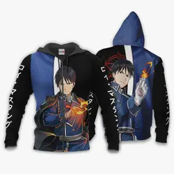 Anime Mustang Roy Hoodie Custom Fullmetal Alchemist Anime Perfect And Unique Gifts For Otaku Anime Fans On Christmas