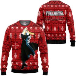 Fullmetal Alchemist Olivier Mira Armstrong Custom Anime Ugly Christmas Sweater Perfect And Unique Gifts For Adult Kid On Christmas