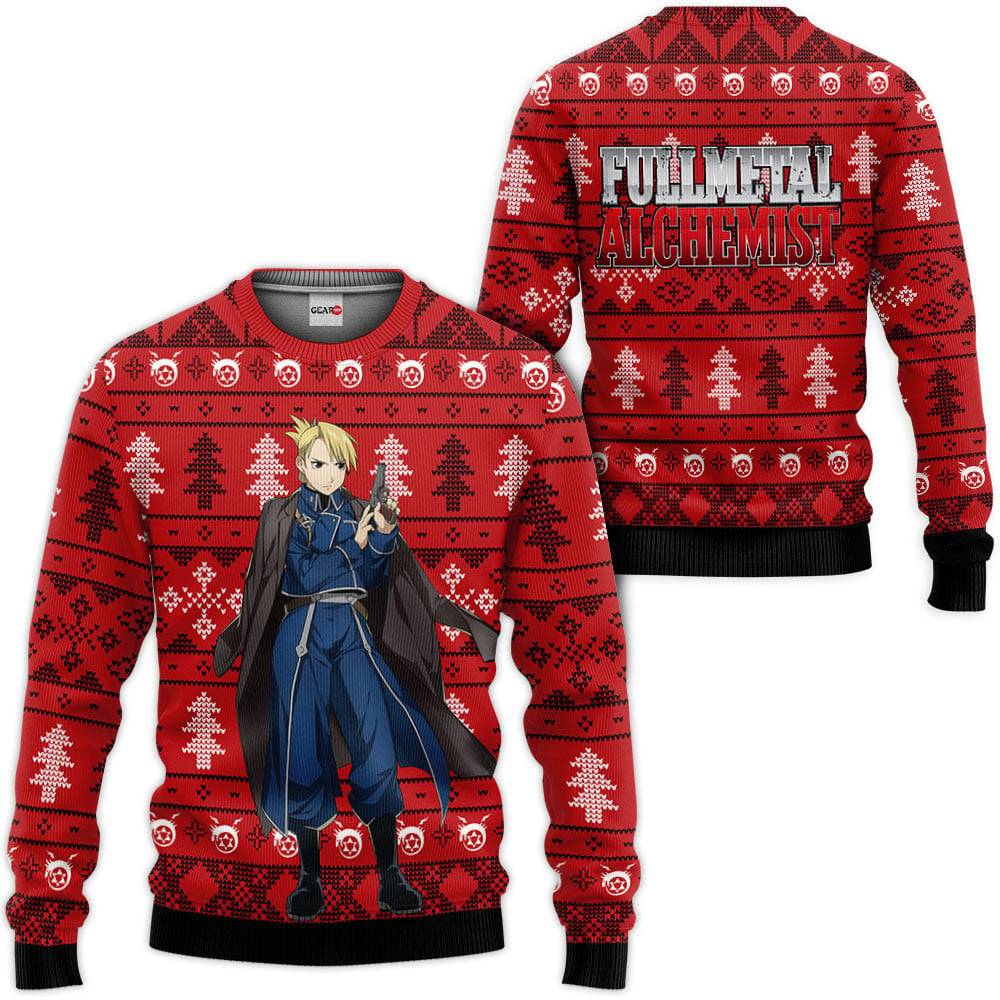 Fullmetal Alchemist Riza Hawkeye Custom Anime Ugly Christmas Sweater Perfect And Unique Gifts For Adults Kids On Christmas