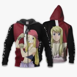 Anime Rockbell Winry Hoodie Custom Fullmetal Alchemist Anime Manga Style Perfect And Unique Gifts For Otaku On Christmas
