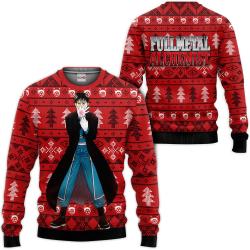 Fullmetal Alchemist Roy Mustang Custom Anime Ugly Christmas Sweater Perfect And Unique Gifts For Adults Kids On Christmas