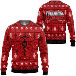 Fullmetal Alchemist Ugly Christmas Sweater Custom For Anime Fans Perfect And Unique Gifts For Adults Kids On Christmas