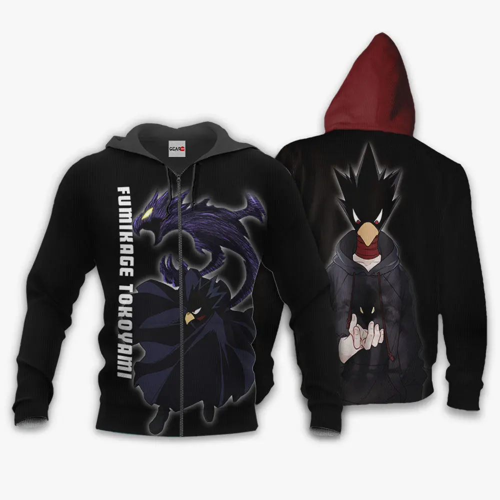 Anime Fumikage Tokoyami Hoodie Custom Anime My Hero Academia Perfect And Unique Gifts For Otaku Anime Fans On Christmas