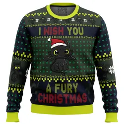 Fury Christmas Toothless Ugly Christmas Sweater Perfect And Unique Gifts For Adults Kids On Christmas