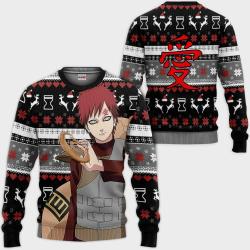 Gaara Ugly Christmas Sweater Custom Anime Perfect And Unique Gifts For Adults Kids On Christmas