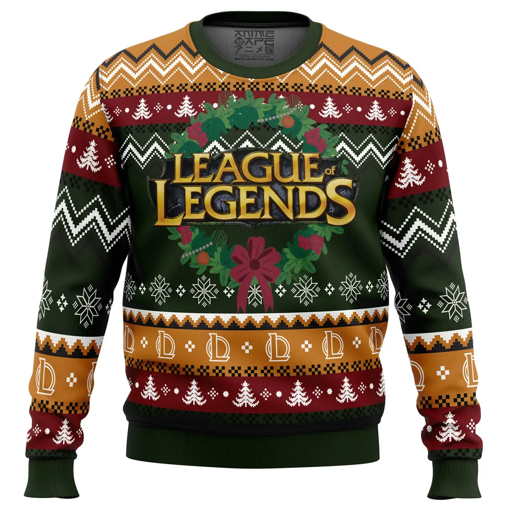 Game on Christmas League of Legends Ugly Christmas Sweater Perfect And Unique Gifts For Adults Kids On Christmas