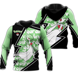 Anime Gardevoir Zip Hoodie Costume Shirt Fan Gift Idea Perfect And Unique Gifts For Otaku Anime Fans On Christmas