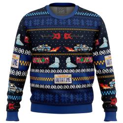 Get Back in Time For Adults Kids On Christmas Back to the Future Ugly Christmas Sweater Perfect And Unique Gifts On Christmas