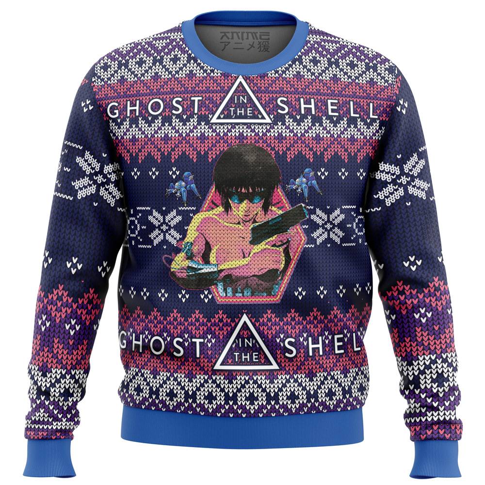 Ghost in the Shell Alt Ugly Christmas Sweater Perfect And Unique Gifts For Adults Kids On Christmas