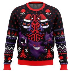 Ghosts Gengar Ghastly Pokemon Ugly Christmas Sweater Perfect And Unique Gifts For Adults Kids On Christmas