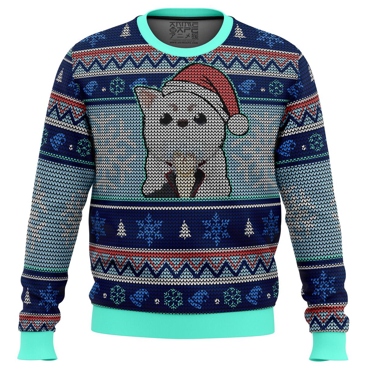 Gintama Gintoki and Sadaharu Ugly Christmas Sweater Perfect And Unique Gifts For Adults Kids On Christmas