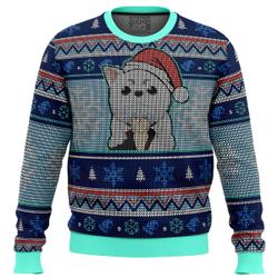 Gintama Gintoki and Sadaharu Ugly Christmas Sweater Perfect And Unique Gifts For Adults Kids On Christmas