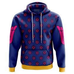 Anime Giorno Giovanna Manga Pattern Jojo's Bizarre Adventure Hoodie Perfect And Unique Gifts For Otaku Anime Fans On Christmas