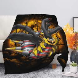 Anime Giratina Moonlight Premium Fleece Sherpa Blanket Perfect And Unique Gifts For Family On Christmas