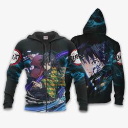 Anime Giyu Tomioka Hoodie Custom Anime Shirts Perfect And Unique Gifts For Otaku Anime Fans On Christmas