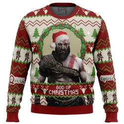 God of Christmas God of War Ugly Christmas Sweater Perfect And Unique Gifts For Adults Kids On Christmas