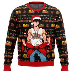 God of High School Santa Jin Mori Ugly Christmas Sweater Perfect And Unique Gifts For Adults Kids On Christmas