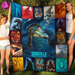 Movie Godzilla King Of The Monsters Fleece Fleece Sherpa Blanket Perfect Gifts For Family On Christmas
