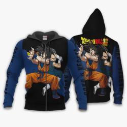 Anime Goku and Vegeta Hoodie Super Custom Anime Perfect And Unique Gifts For Otaku Anime Fans On Christmas