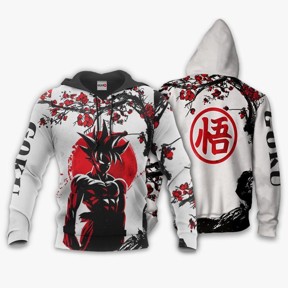 Anime DBZ Goku Hoodie Shirts Printed Japan Style Perfect And Unique Gifts For Otaku Anime Fans On Christmas