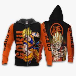 Anime Goku Super Saiyan Hoodie Costume Anime Zip Jacket Perfect And Unique Gifts For Otaku Anime Fans On Christmas