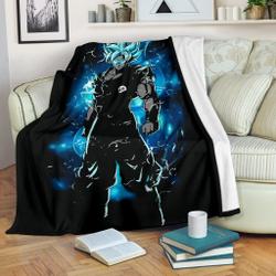 Anime Goku Vegeta Premium Fleece Sherpa Blanket Perfect And Unique Gifts For Family On Christmas