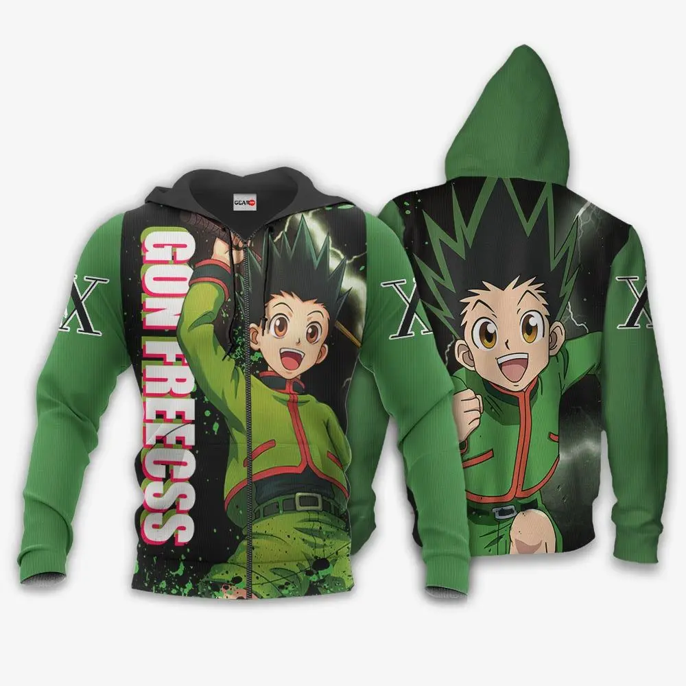 Anime Gon Freecss Shirts Merch Custom HxH Perfect And Unique Gifts For Otaku Anime Fans On Christmas