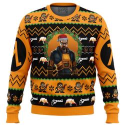 Gordon Freeman Half-Life Ugly Christmas Sweater Perfect And Unique Gifts For Adults Kids On Christmas
