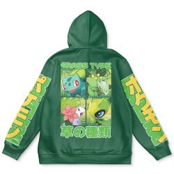 Anime Grass Type Pokemon Streetwear Hoodie Perfect And Unique Gifts For Otaku Anime Fans On Christmas