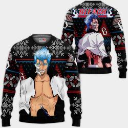 Grimmjow Jaegerjaquez Ugly Christmas Sweater Custom Anime BL Xmas Gifts Perfect And Unique Gifts For Adults Kids On Christmas