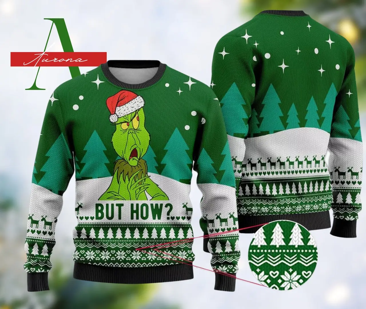 Grinch But How Unisex Christmas Sweater Gift Perfect And Unique Gifts For Adults Kids On Christmas