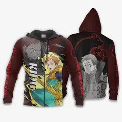 Anime Grizzly's Sin of Sloth King Hoodie Seven Deadly Sins Anime Shirt Perfect And Unique Gifts For Otaku Anime Fans On Christmas