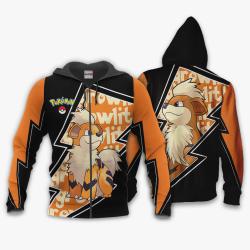 Anime Growlithe Shirts Merch Custom Anime Lighting Style Perfect And Unique Gifts For Otaku Anime Fans On Christmas