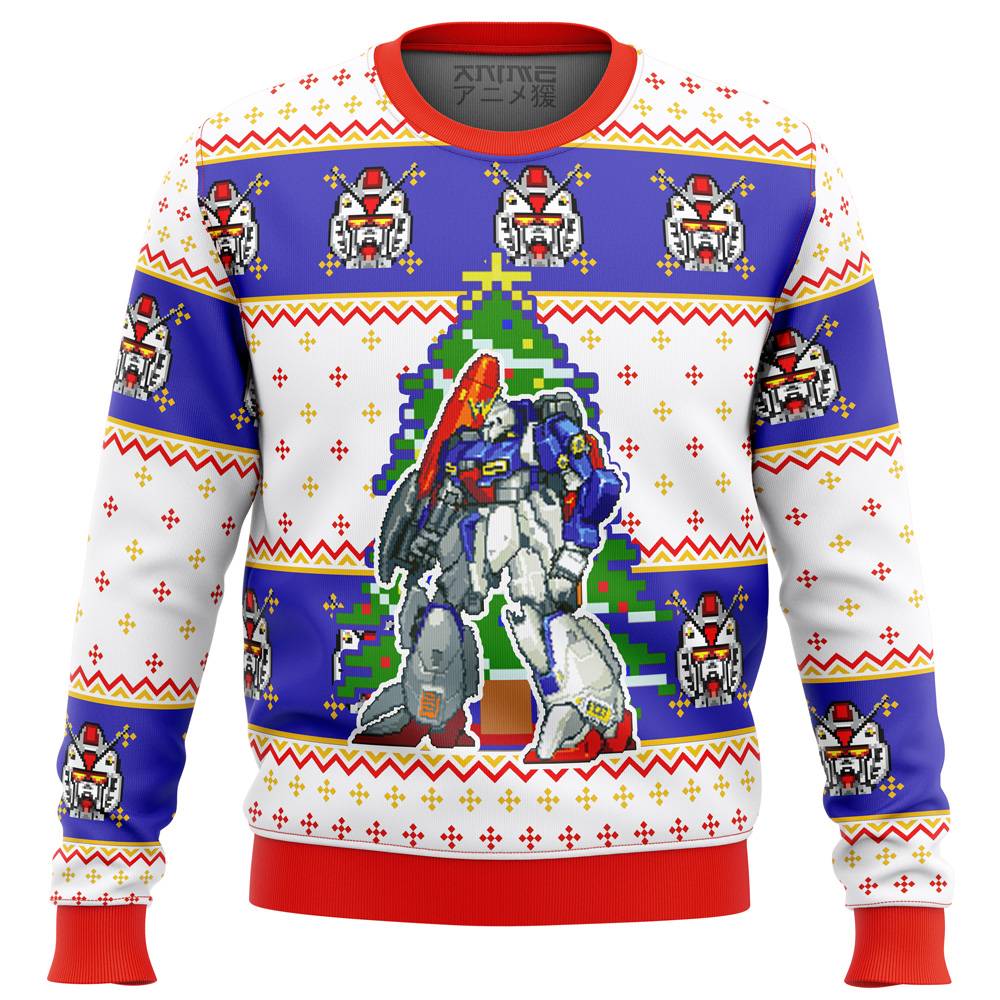 Gundam Xmas Ugly Christmas Sweater Perfect And Unique Gifts For Adults Kids On Christmas Holiday